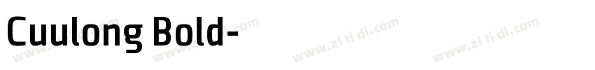 Cuulong Bold字体转换